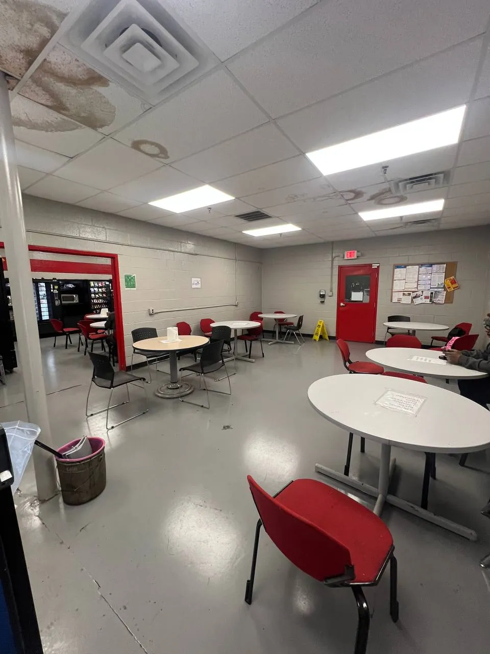 Breakroom cleaning example for a commercial facility