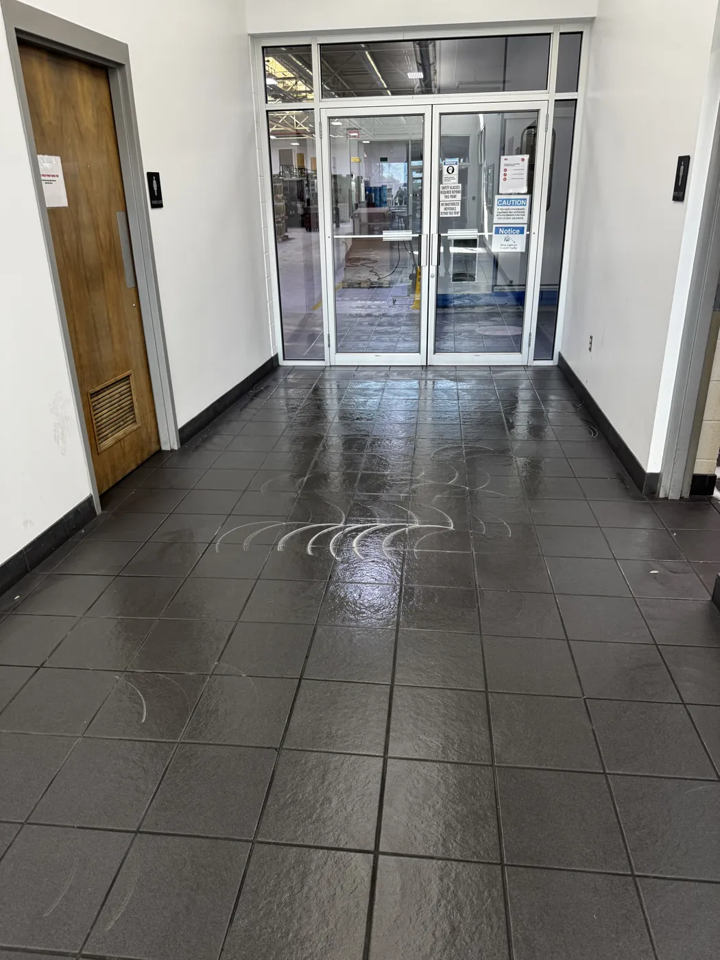 Commercial entryway cleaning example