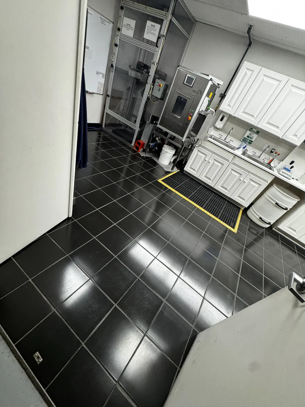 Industrial employee area cleaning example